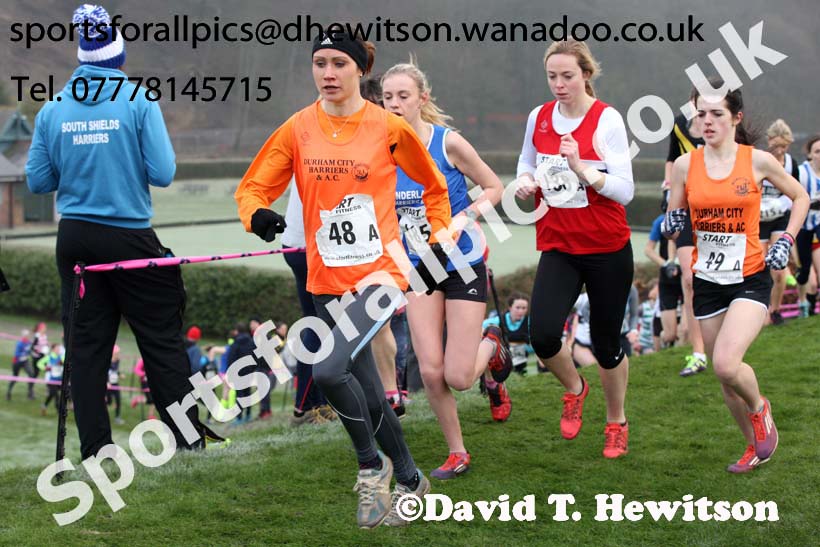 Senior women, Durham Cathedral Cross Country Relays. Photo: David T. Hewitson/Sports for All Pics